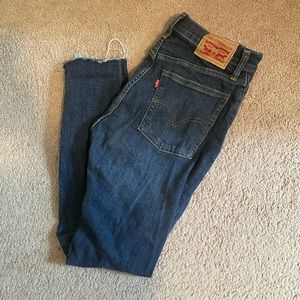 Levi’s wedgie skinny dark blue